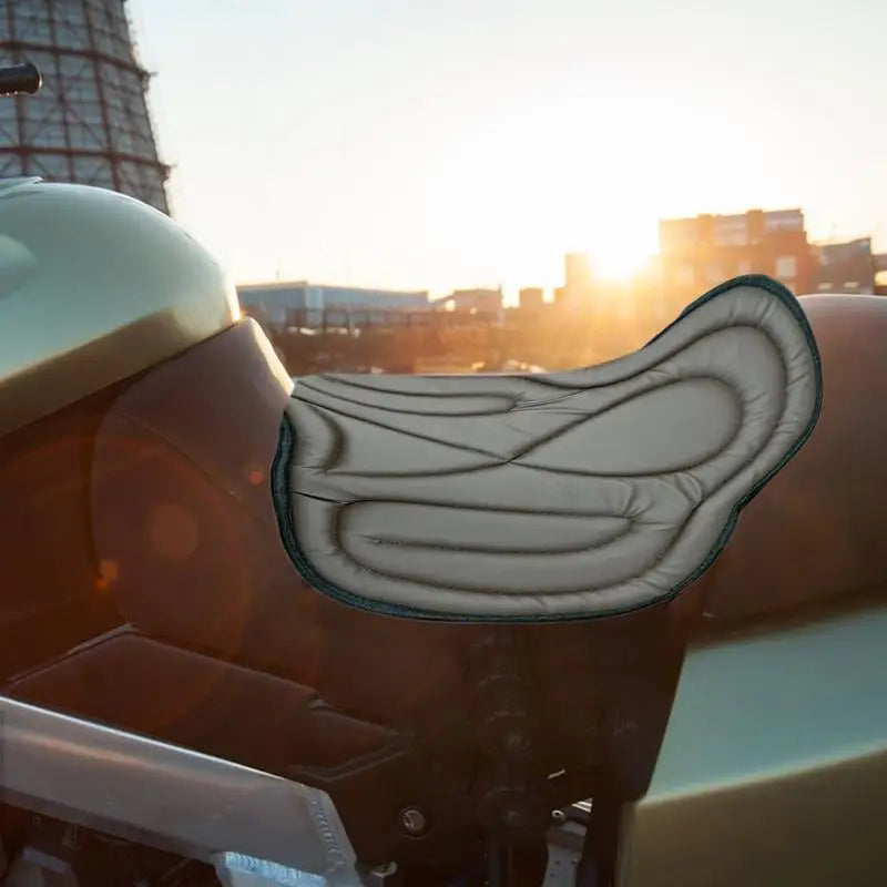 Horse Riding Saddle Pad PU leather Shock anti-slip Soft Equestrian Seat Pad Western Long Saddle Cushion equestrian supplies