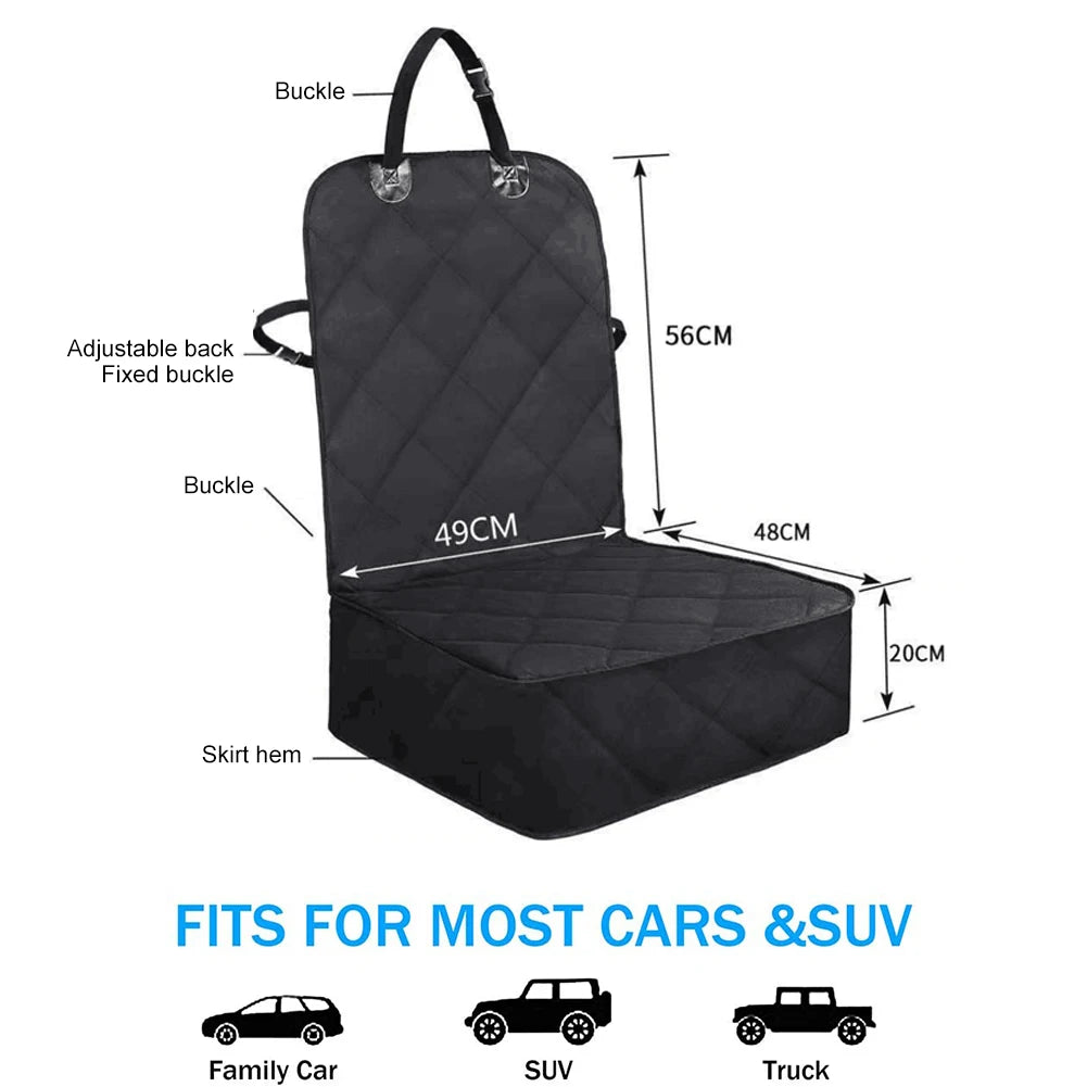 Pet Cat Dog Carrier Mat Seat Cover Car Rear Back Seat Mat Waterproof Non-Slip Back Seat Pet Cover Protector for Cars Trucks SUV