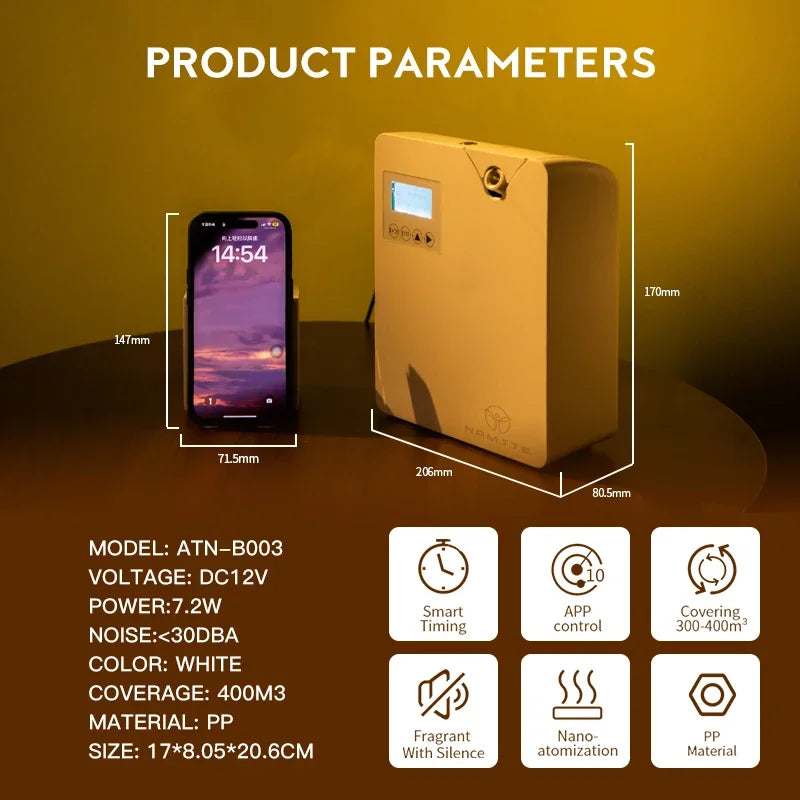 Aroma Diffuser Home Air Fresheners Sprayer Aromatherapy Scent Smart diffuser machine hvac Essential Oils Machine Oil Diffuser