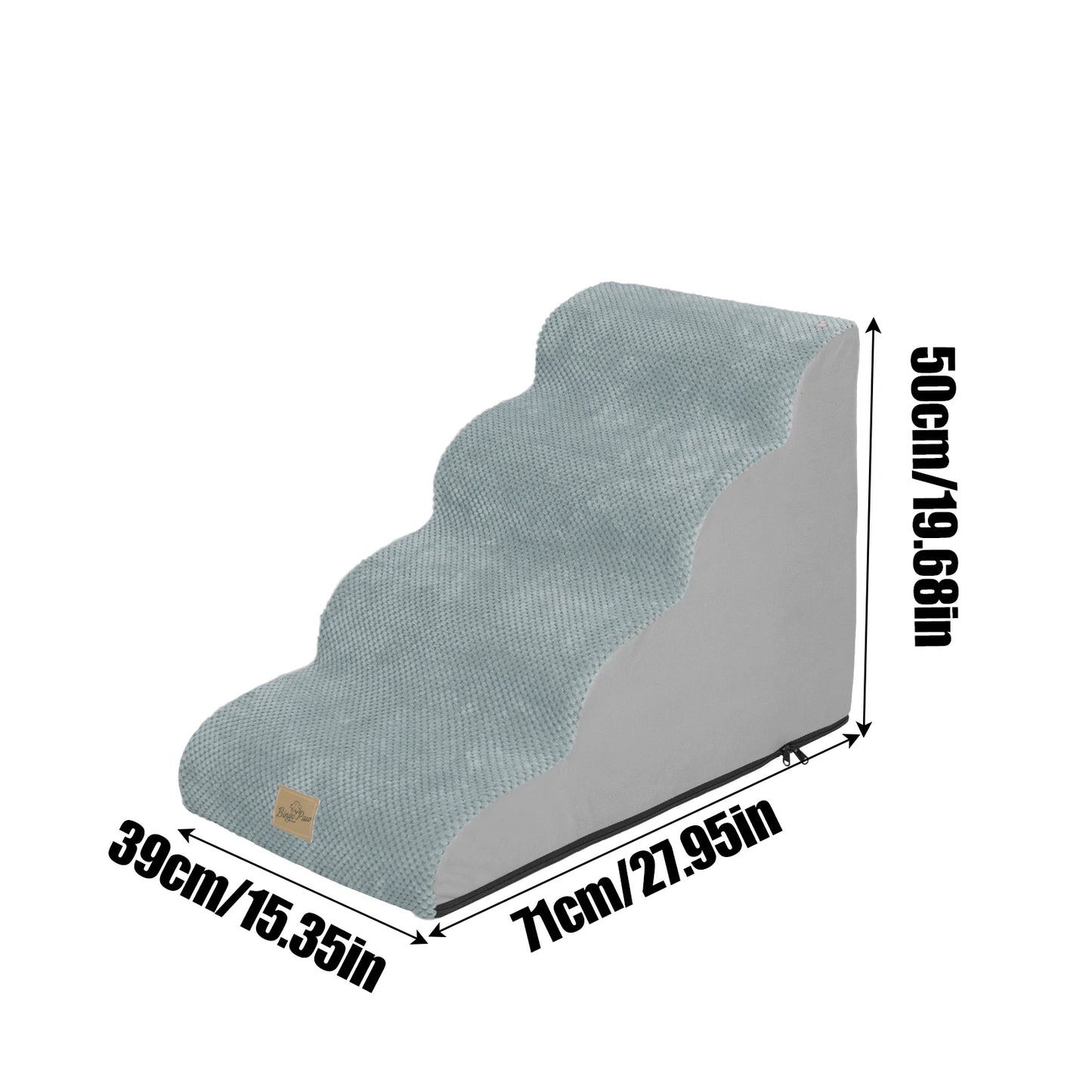 Pet Dog Stairs for High Beds and Sofa Couch High-Density Sponge Foam Dog Steps with Washable Cover for Puppies