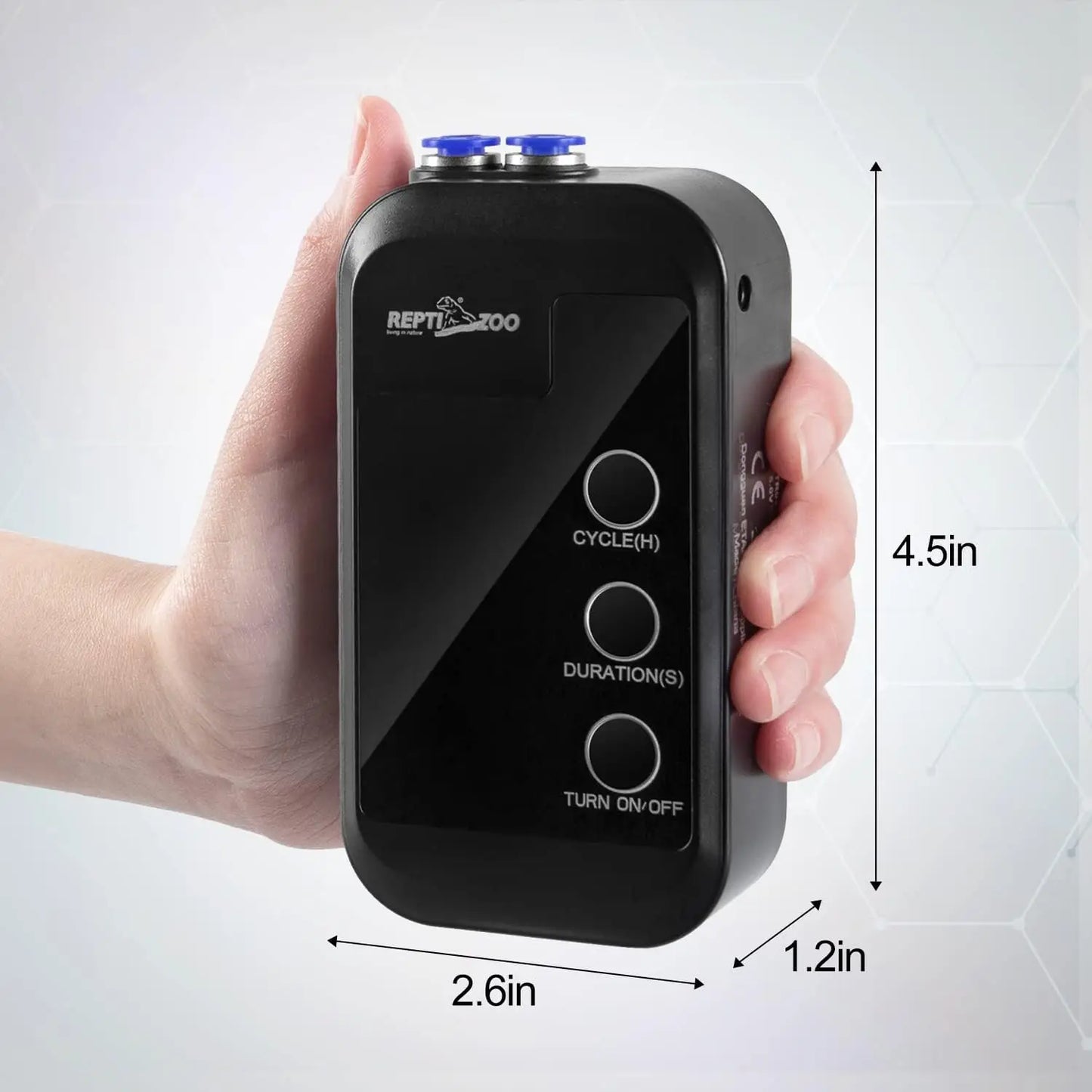 Reptile Humidifier, Mini Automatic Misting System with Adjustable Nozzles for Terrariums