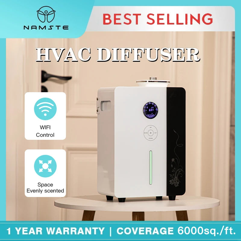 Namste 6000sq./ft. Commercial Aroma Diffuser Hotel Diffuser Fragrance Advanced Automatic Timing Fragrance Machine WiFi Control