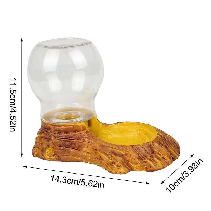 Amphibious Reptile Feeder Spider Bird Plastic Reptile Feeding Basin Turtle Lizard Reptile Bowl Turtle Water Dispenser