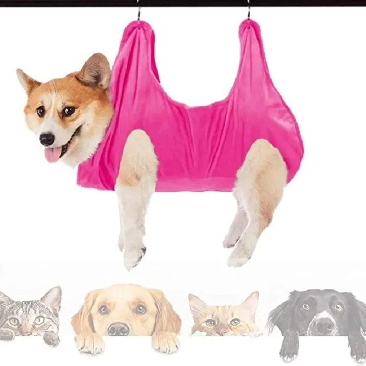 Pet Grooming Hammock for Stress-Free Bathing, Trimming, and Nail Clipping of Dogs and Cats - Perfect Gift for Pet Owners