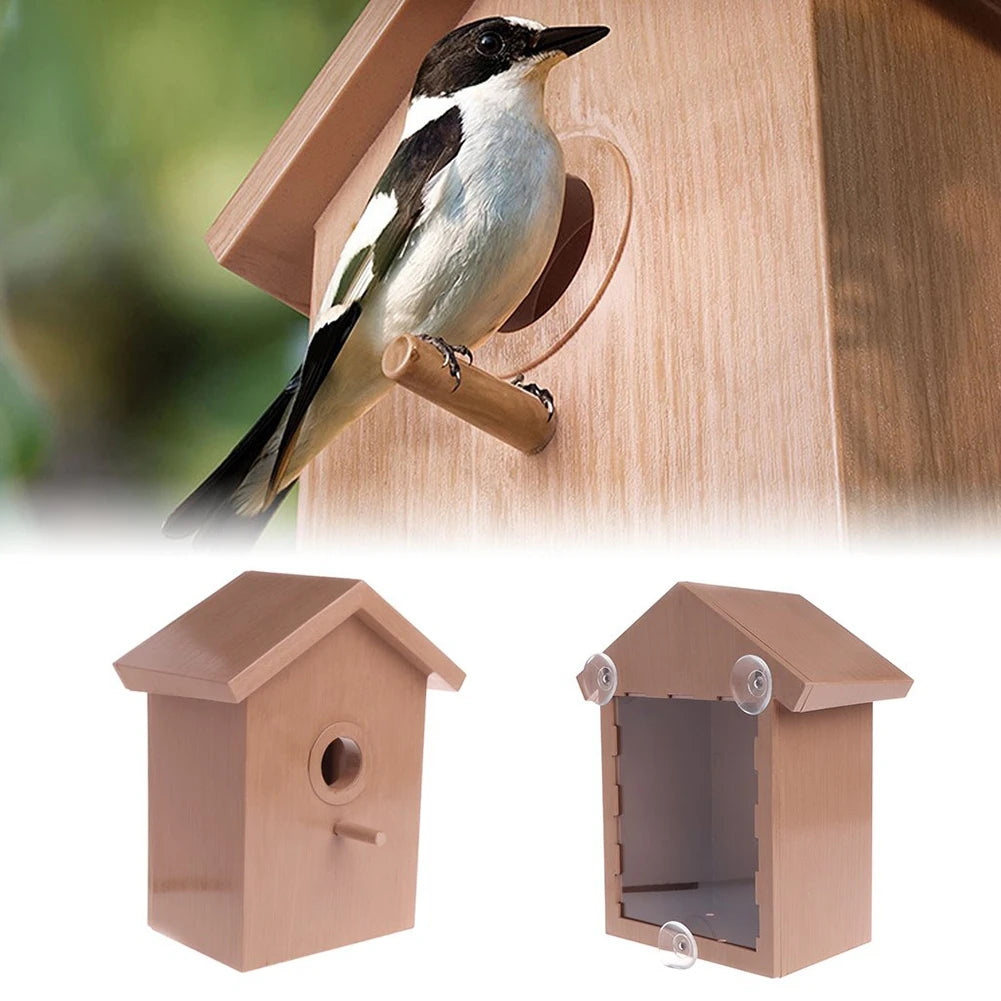 Outdoor Garden Bird Nest With Suction Cup Garden Decoration Supplies Bird Nest For Home