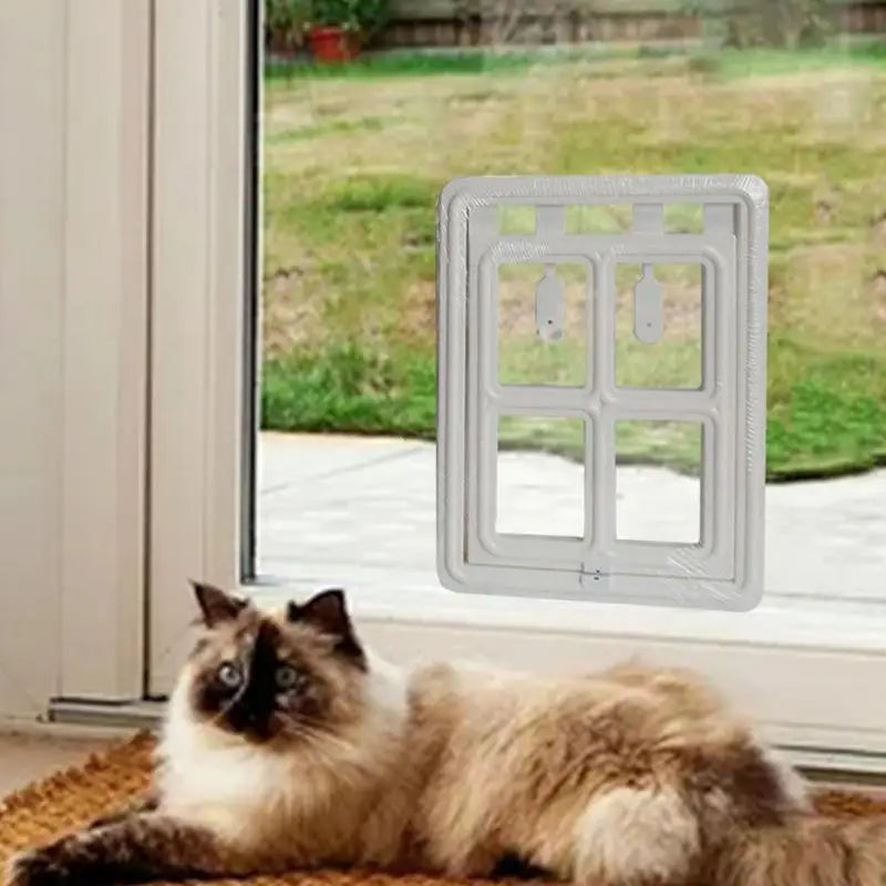 Pet Screen Door Magnetic Closure Wall Dog Door Easy Setup Pet Door Pet Supplies Pet Safe Doggie Door For Dog Cat Kitten For