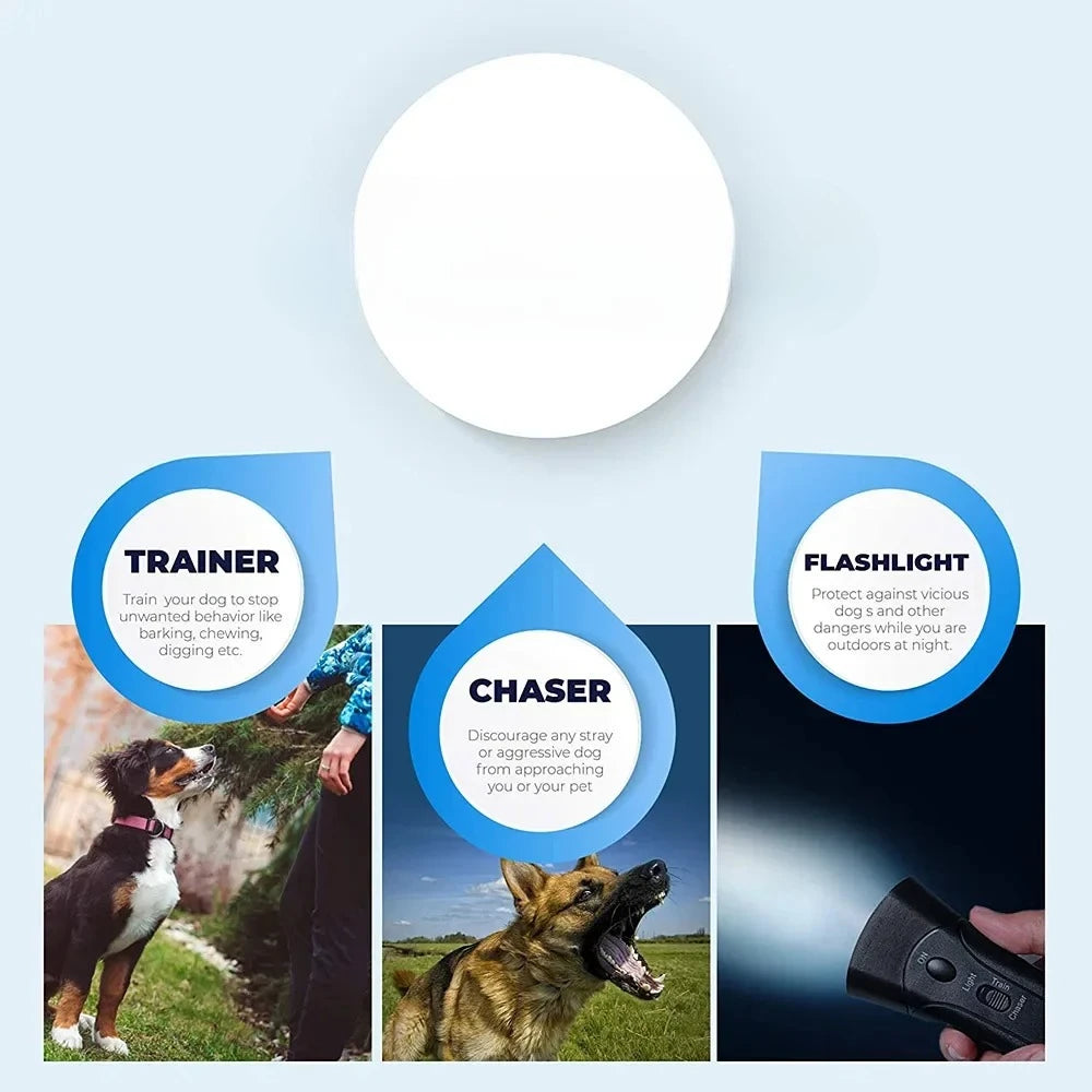 Pet Dog Repeller Anti Barking Stop Bark Training Device Trainer Anti Barking Ultrasonic Without Battery dog