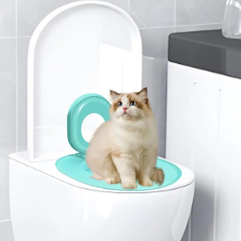 Cat Toilet Trainer Kit Toilet Litter Box Trainer Reusable Urinal Seat Potty Cat Hygiene Trainer For Pet Care Train Your Cat To