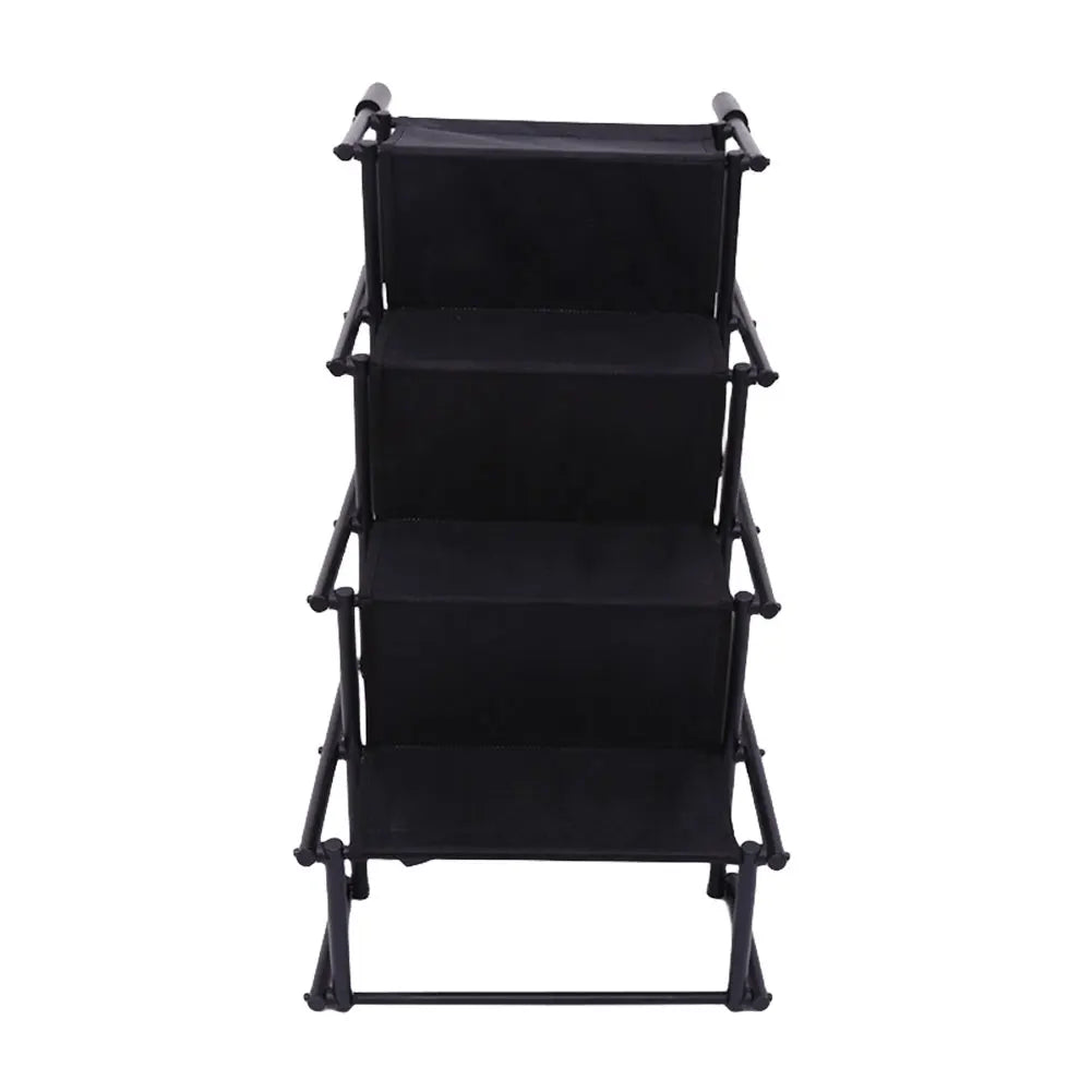 4 Steps Pet Ramp Foldable Dog Pet Ramp with Nonslip Surface Pet Ladder Lightweight Portable Dog Cat Ladder Dog Car Steps for Car