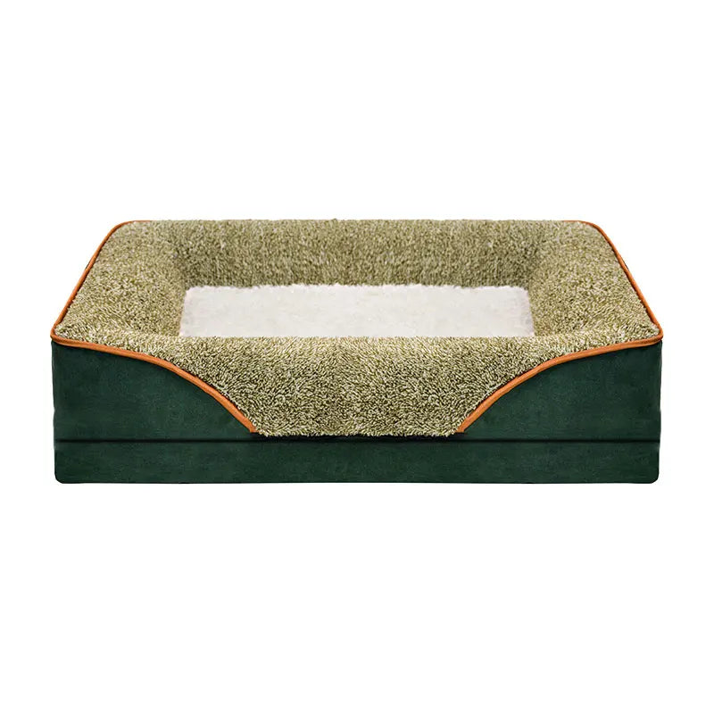 An oversized dog bed removable washable for all seasons, pet bed sofa, comfortable and soft cat sofa bed with raised edges,