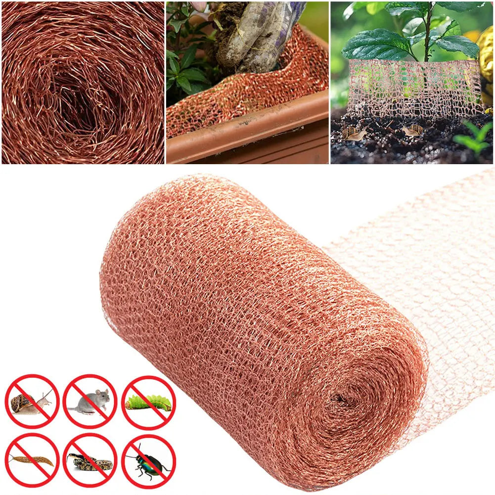 Signal Shielding Net Rust Proof Rodent Copper Wire Net Wear Resist Protected Plant Copper Net for Protecting Vegetables Fruits