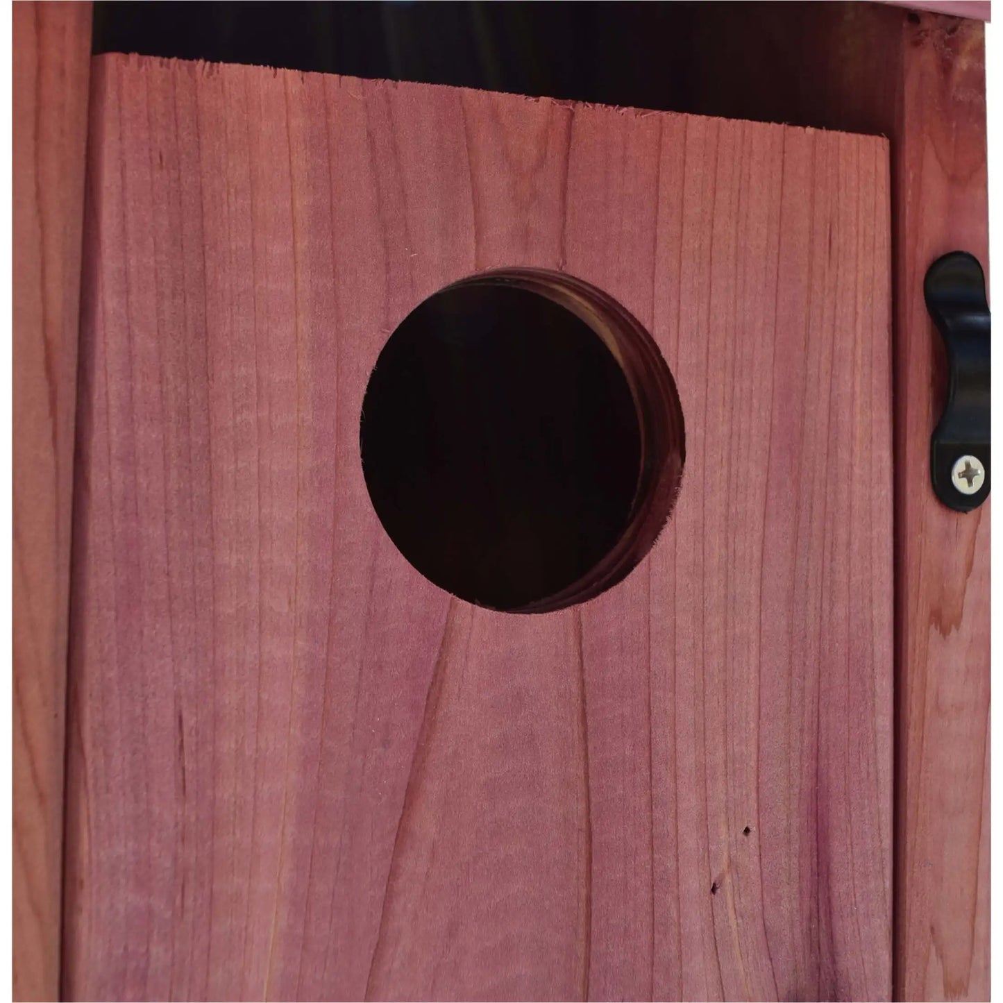 (2-Pack) 13" Tall Red Cedar Bluebird House, Natural Wild Bird Habitat for Garden & Yard Nesting.