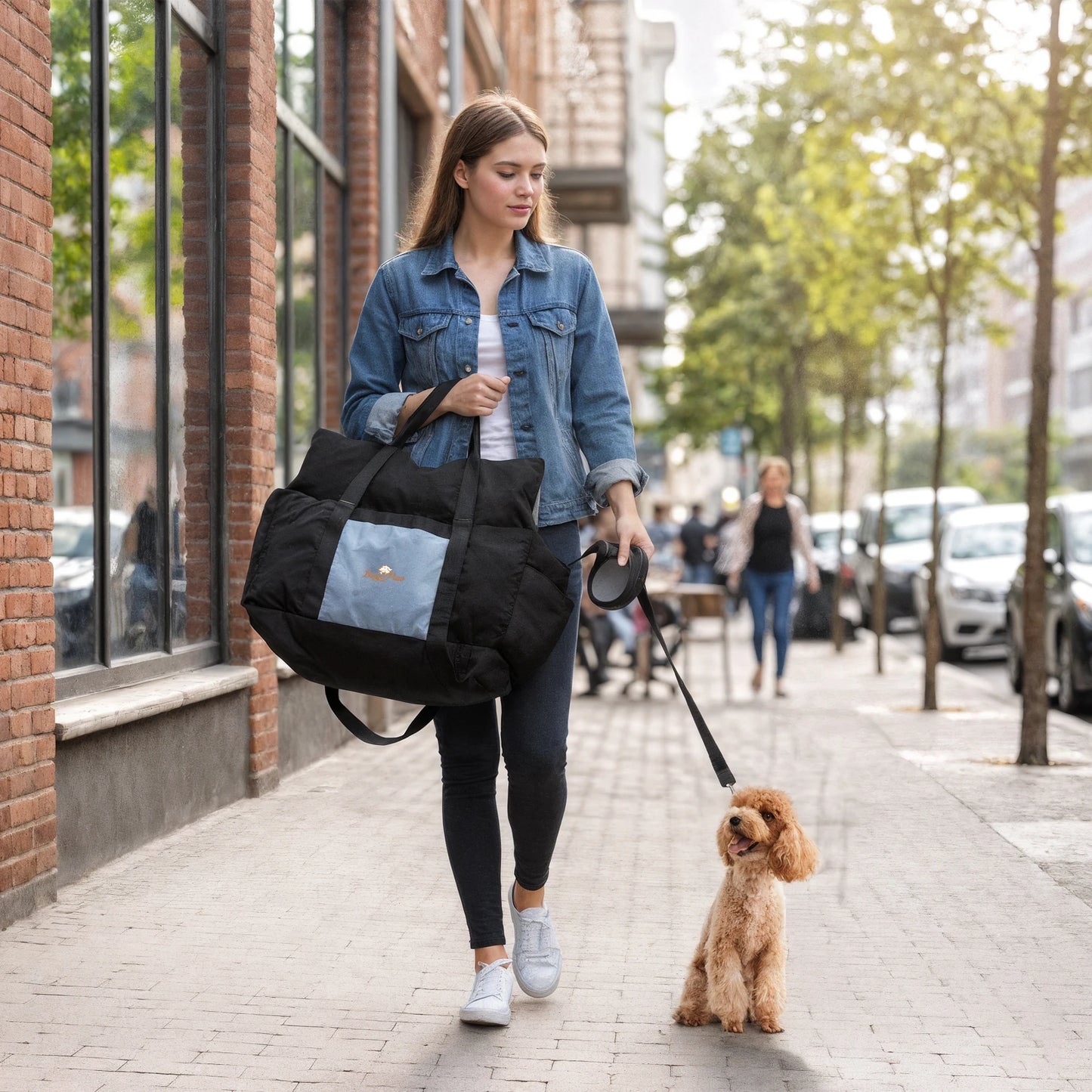 Dog Car Seat Safe & Cozy Travel Bed and Carrier for Small Dogs, Puppies, Pets up to 10 KG, Clip-On Leash & Storage Pockets