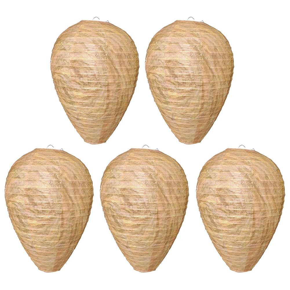 Hornet Fake Wasp Nest Waterproof Repellent Hornets Safe Fake Trap Safe Garden Repellent Trap for Patio Outdoor