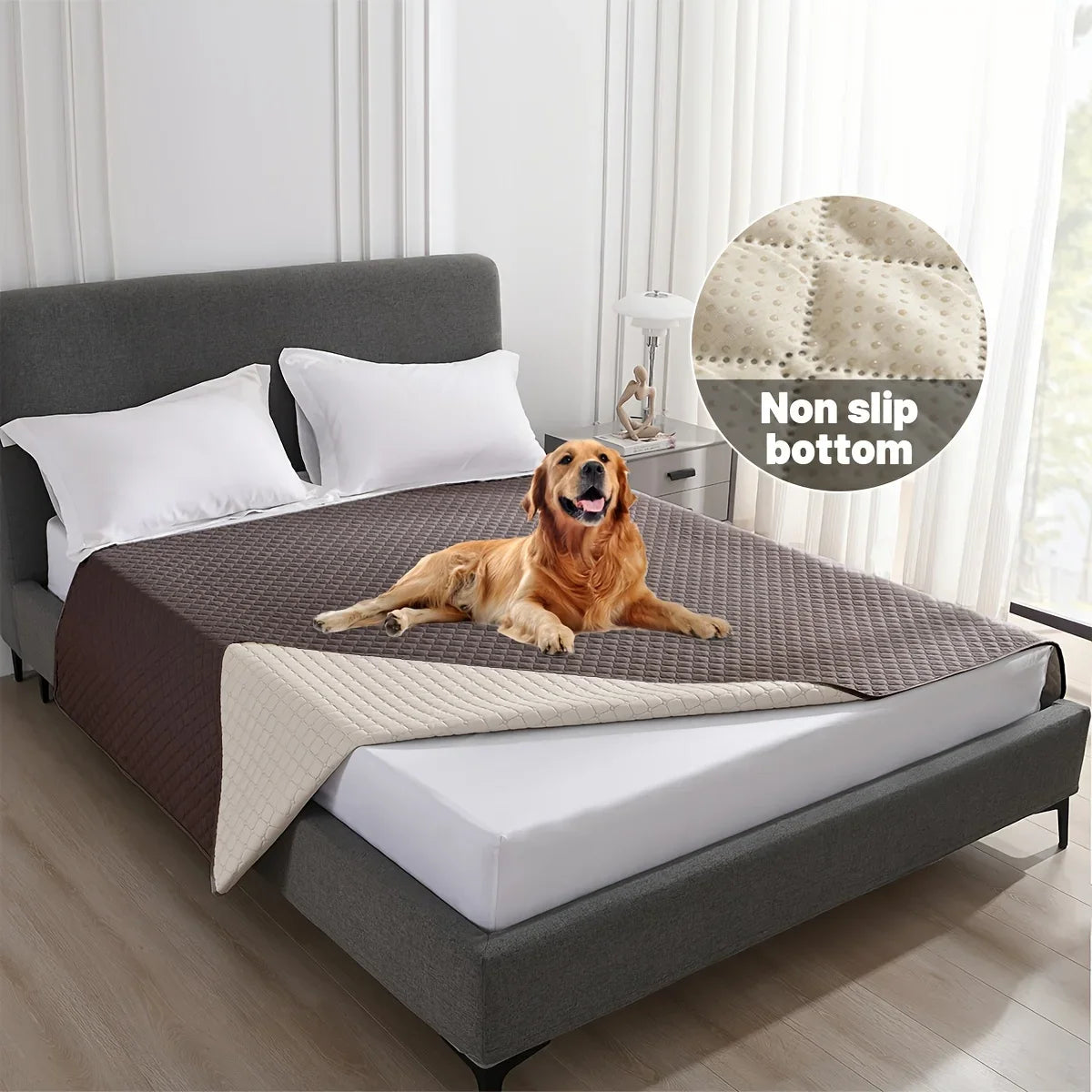 Anti Leaking & Non-Slip Dog Bed Cover,Pet Blanket Sofa Pet Bed Mat,Mattress Protectors Car,Furniture Couch Cover for Cats Dogs