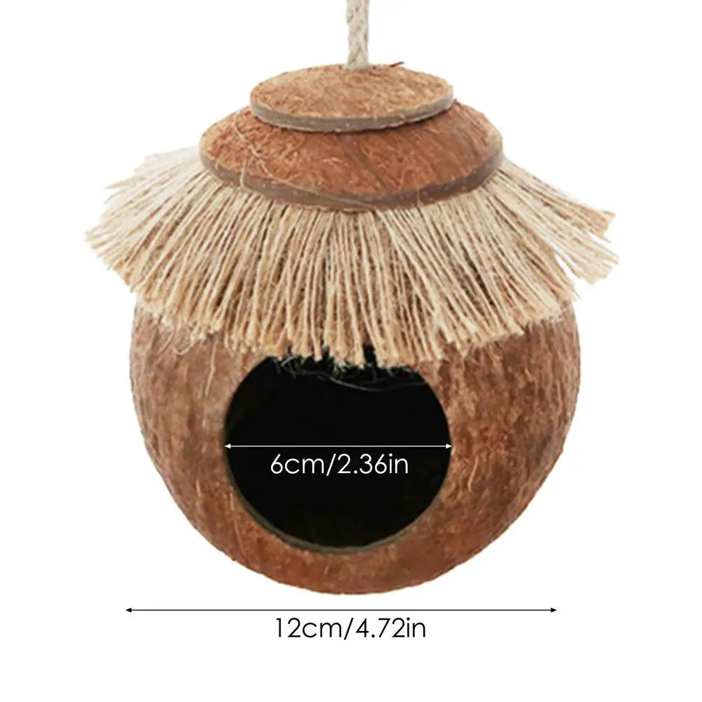 Parakeet Nest Bird Nest House Cute Appearance Parrots Parakeet Conures Cockatiel Small Animals House Pet Cage Habitats Decor