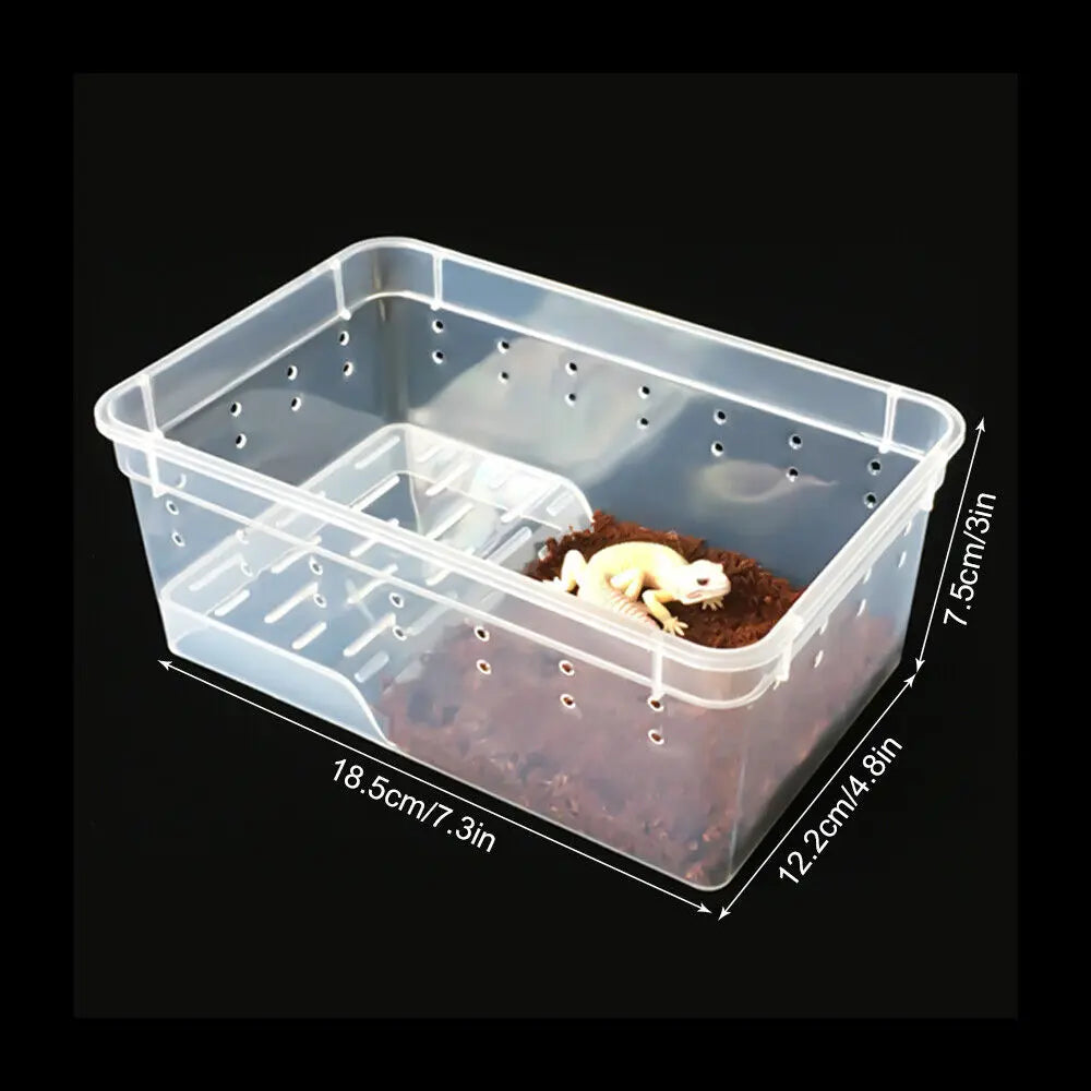 Professional Large Acrylic Feeding Box Reptile Breeding Tank Insect Spider Turtle Cage Lizard Pet Enclosure