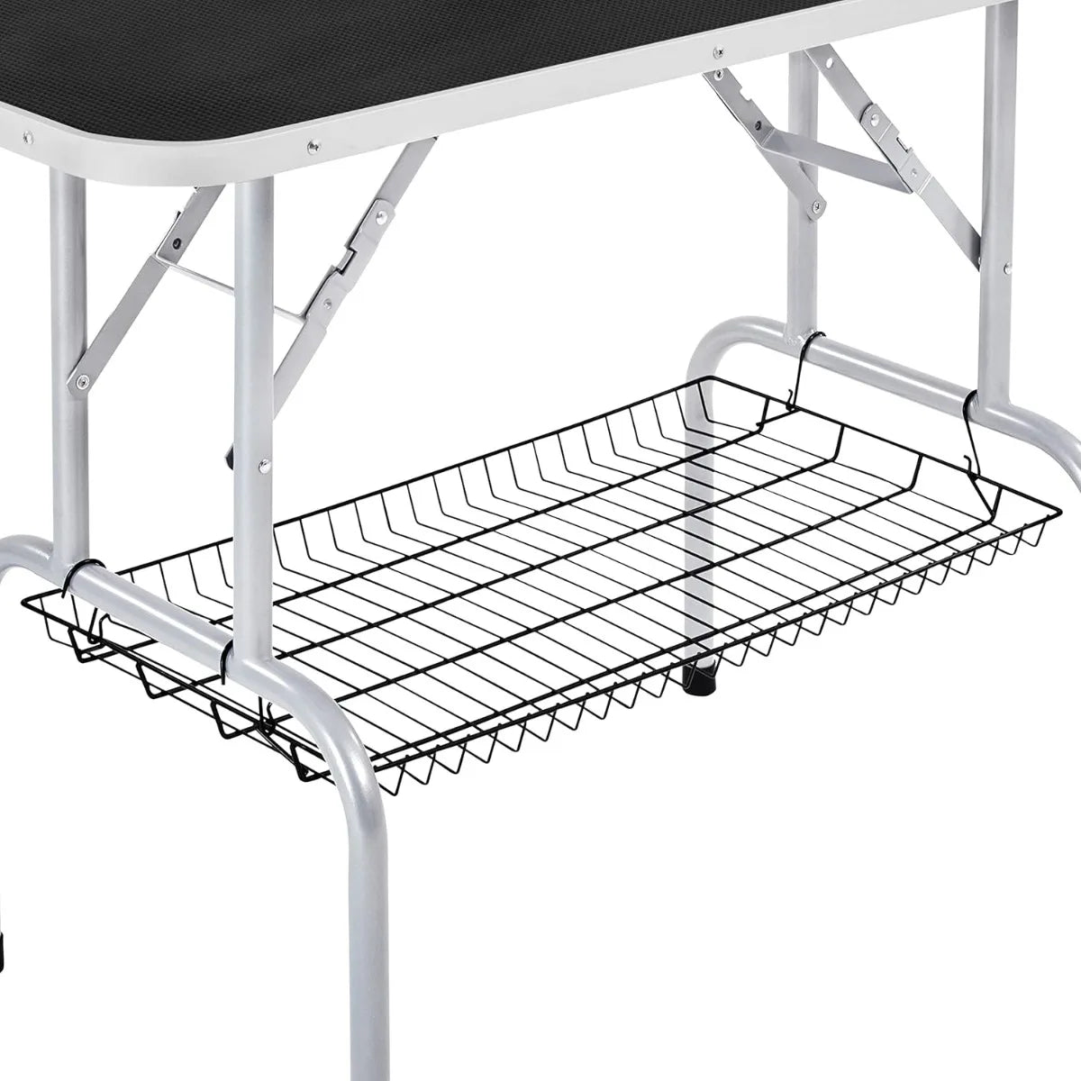 Heavy Duty 46 Inch Dog Grooming Table, 265Lb Capacity Adjustable Height Drying Table, Non-Slip Portable with Arm & Noose