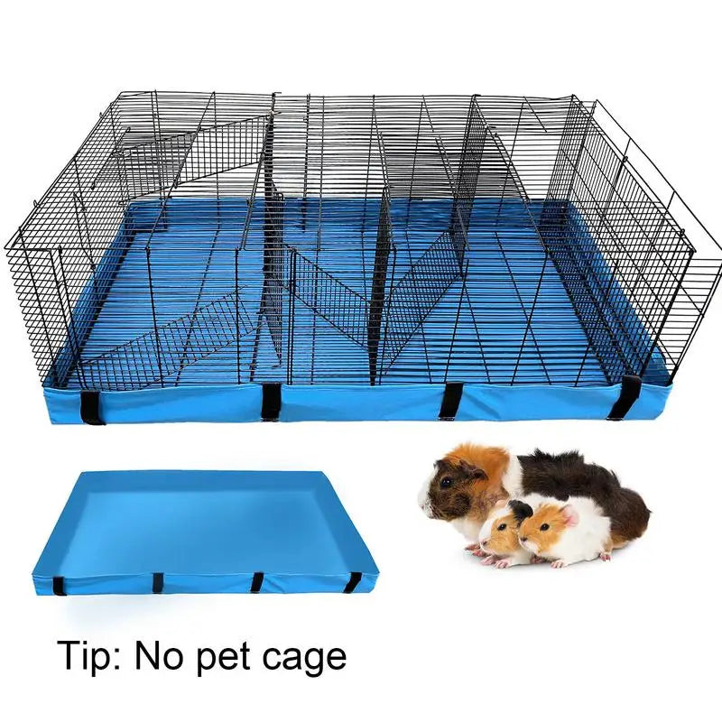 Pet Cage Bottom Cover Waterproof Bottom Cage Mat For Dogs Bunny Guinea Pig Small Pet Kennel Cage Bed Mat Lining Cover Supplies