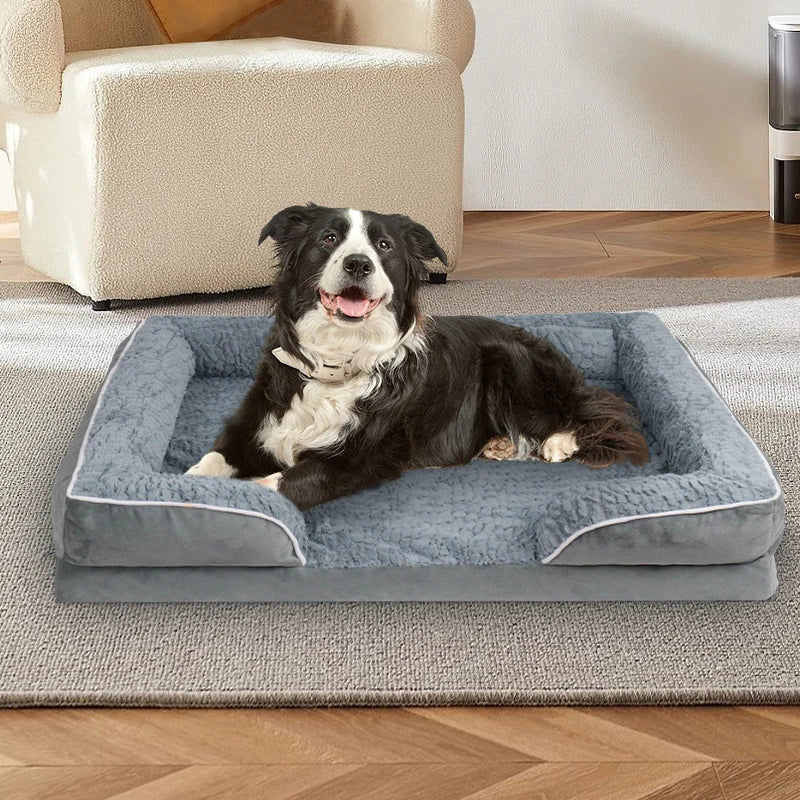 1 removable and clean dog sofa bed, anti-slip bottom, egg convex foam sponge, suitable for small and medium-sized dogs and cats