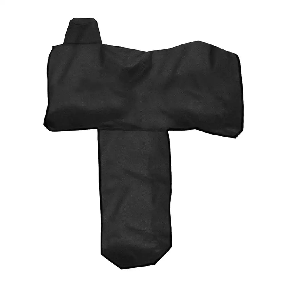 Horse Saddle Cover Dustproof Moistureproof Waterproof Oxford Cloth Saddle Care Storage Bag Black