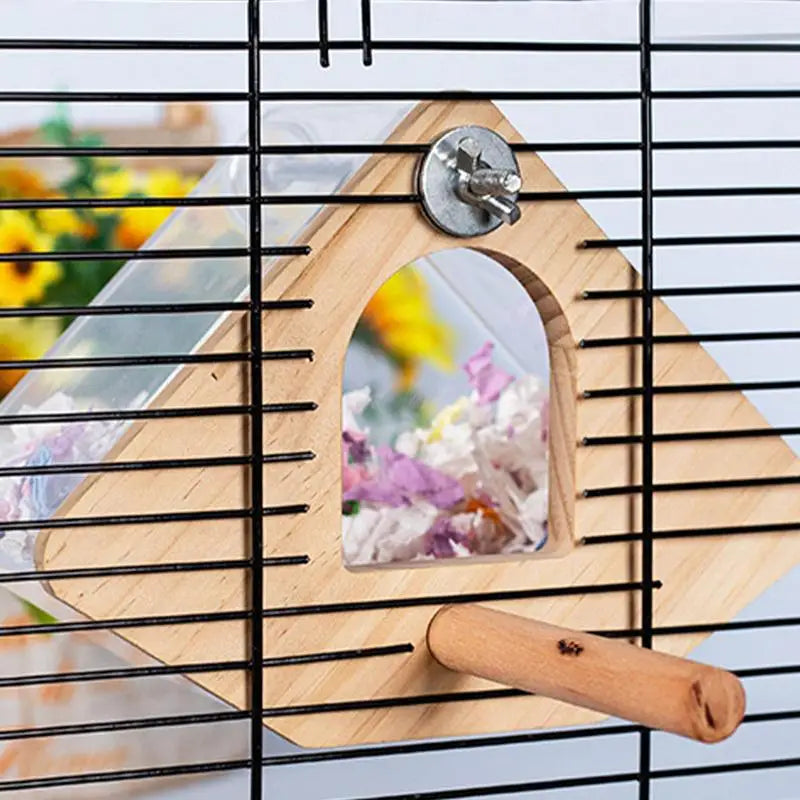 Parakeet Nest Box Lovebirds Nesting Station House Easy To Clean Transparent Bird Nesting Box For Budgie Conure Finch Tits