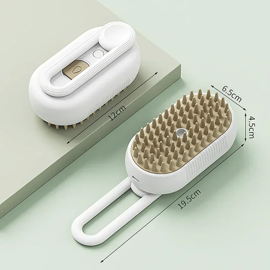 Steam Brush Cat Brush Cats Vaporizer Pet Hair Brush Remover Pets Cleaning Steamy Spray Massage Comb 3in1 Grooming Supplies