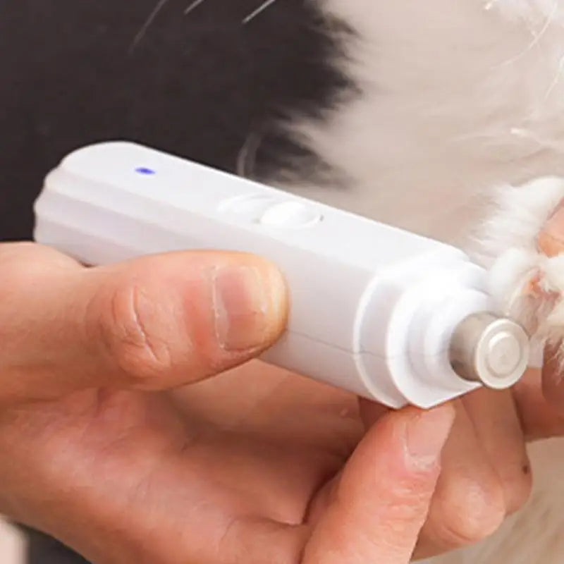 Electric Cat Nail Clipper Dog Cat Rechargeable Nails Trimmer Low Noise Low Vibration Indoor Pets Grooming Machine Puppy Nail