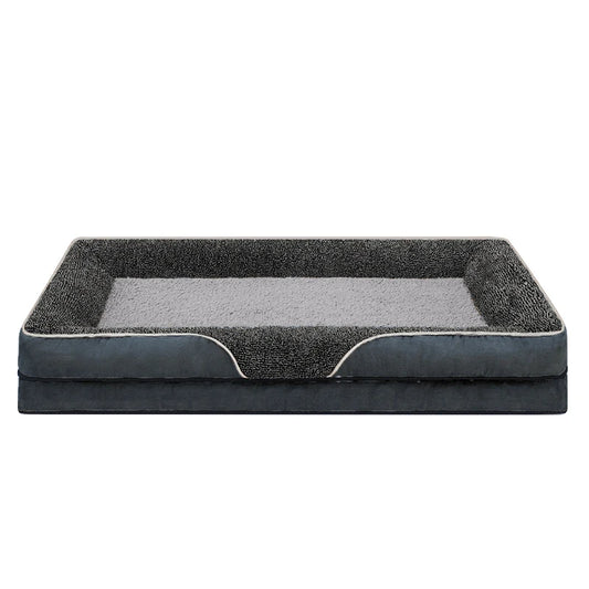 An oversized dog bed removable washable for all seasons, pet bed sofa, comfortable and soft cat sofa bed with raised edges,