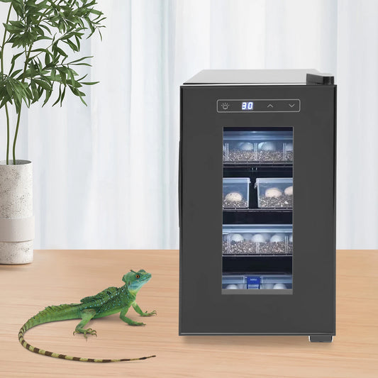 Professional Reptile Egg Incubator w/Precise 50-104°F Digital Thermostat,  Auto Heating/Cooling for Snakes/Lizards/Turtles