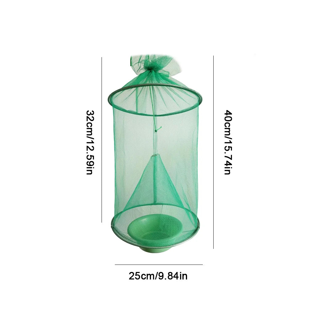 Hanging Flies Net Traps Reusable Folding Flies Flytrap Cages Practical Insects Pest Traps Pest Control Tool for Household Garden