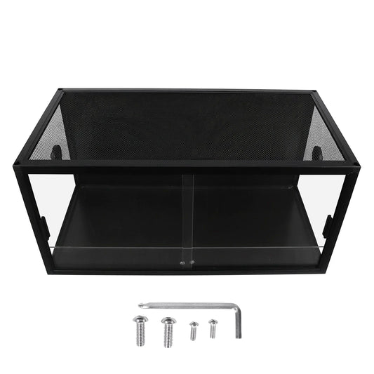 Reptile Breeding Box Detachable Plant Gecko Ecological Tank Front Opening Detachable Reptile Terrarium for Snake Lizard Breeding