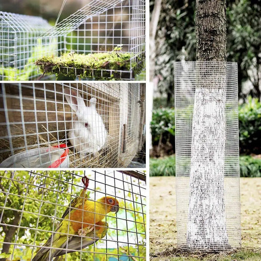 60in x 100ft Wire Mesh Metal Fences Rabbit Fence Durable Metal Barrier for Chicken Fence Wire Fence Roll Garden Plant Welded