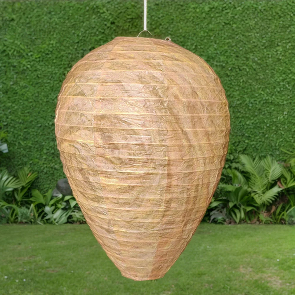 Hornet Fake Wasp Nest Waterproof Repellent Hornets Safe Fake Trap Safe Garden Repellent Trap for Patio Outdoor