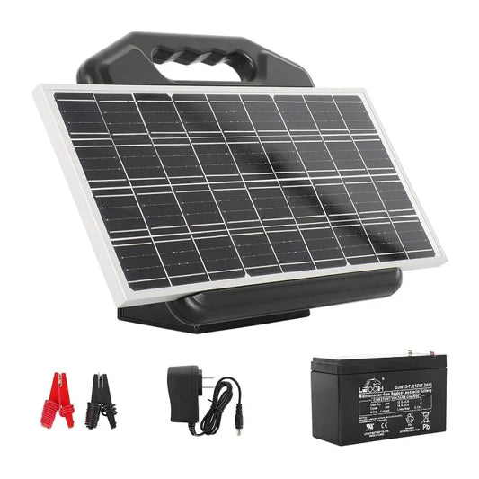 S1500 1.5 Joule Solar Fence Charger, 50 Miles Solar Electric Fence for Livestock, Horses, Cattle Sheep