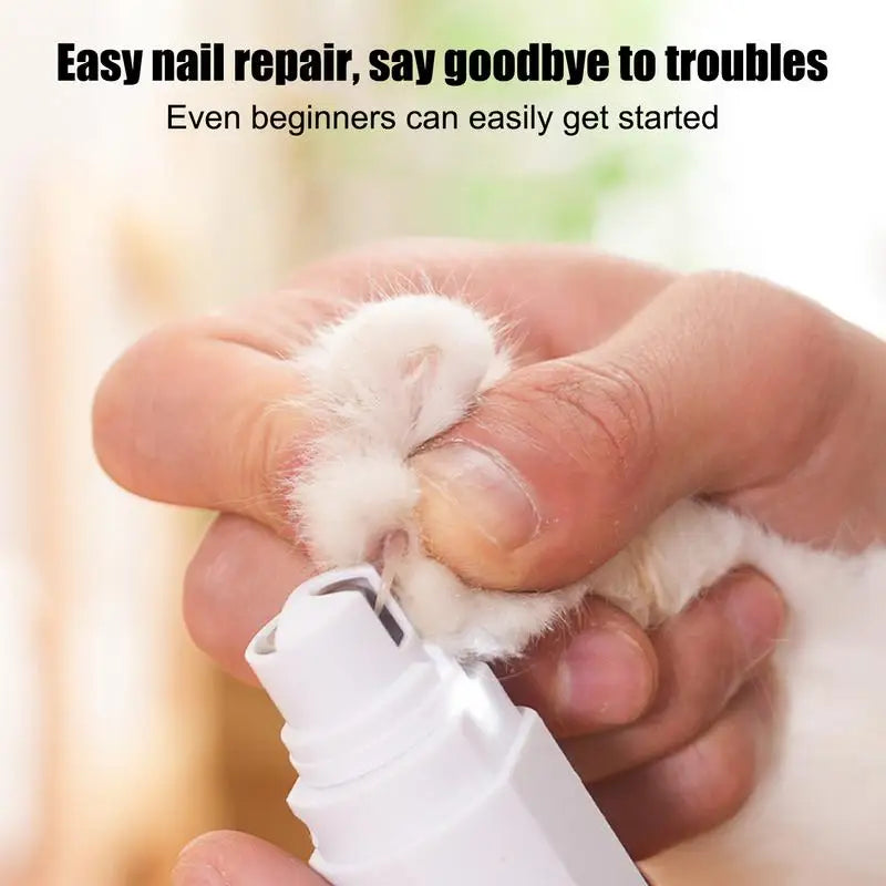 Electric Cat Nail Clipper Dog Cat Rechargeable Nails Trimmer Low Noise Low Vibration Indoor Pets Grooming Machine Puppy Nail